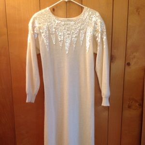 Winter Wonderland Icicle sequined dress Sz L